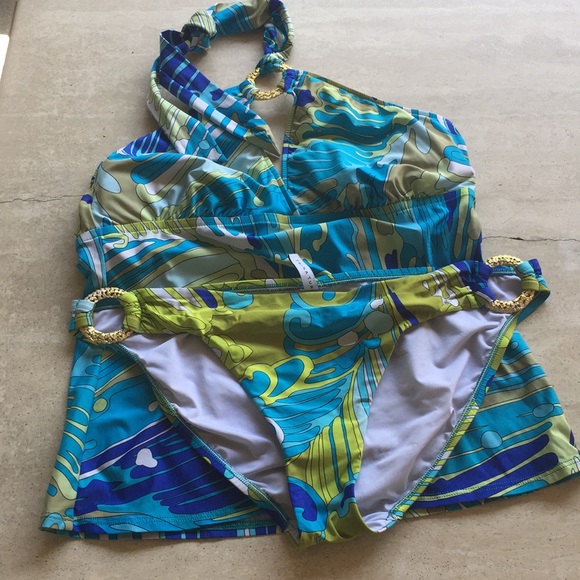 Trina Turk Other - Trina Turk Halter Tankini 2 Piece Swimsuit